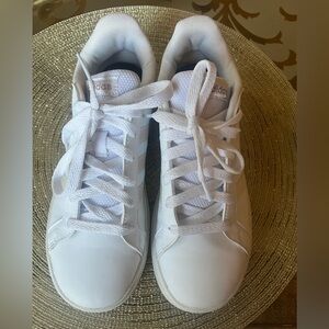Adidas Kids White Lace-Up Sneakers